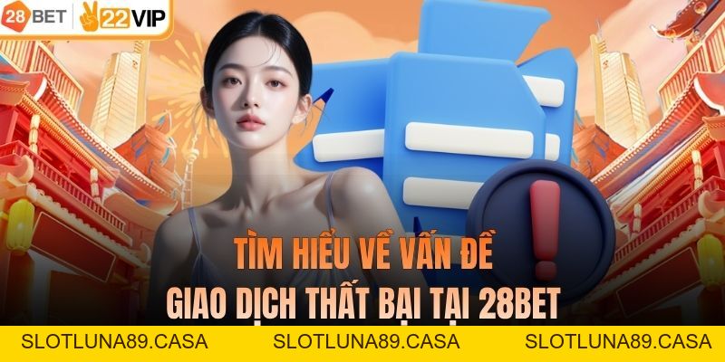 Những Vấn Đề Giao Dịch Thất Bại Tại 28BET - Cách Xử Lý Hiệu Quả